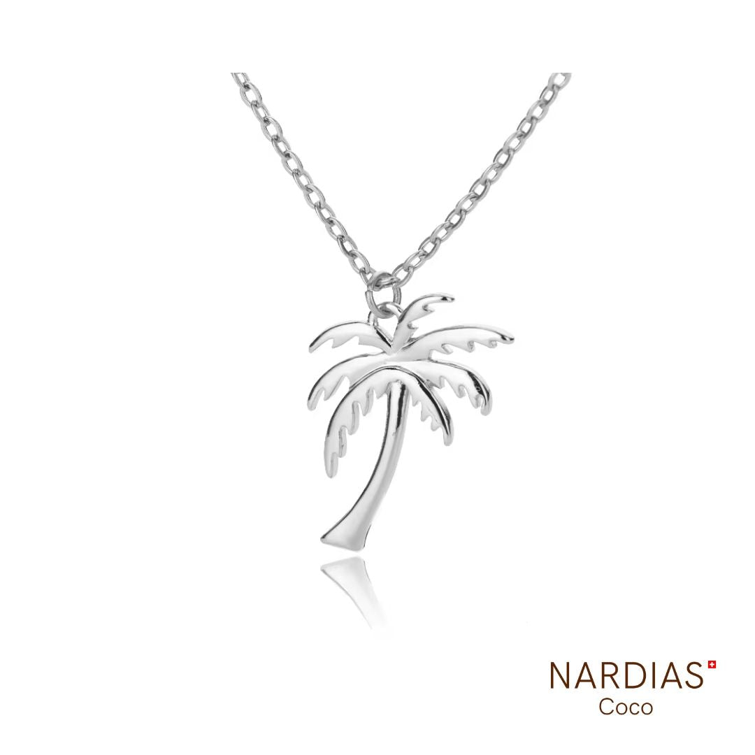 NARDIAS Halskette mit Palme versilbert