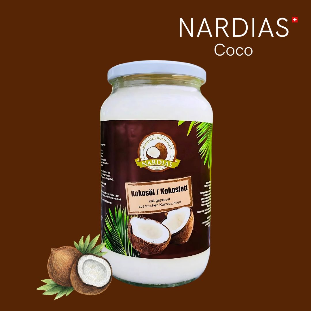 NARDIAS Kokosöl, kalt gepresst 1000ml Art.140