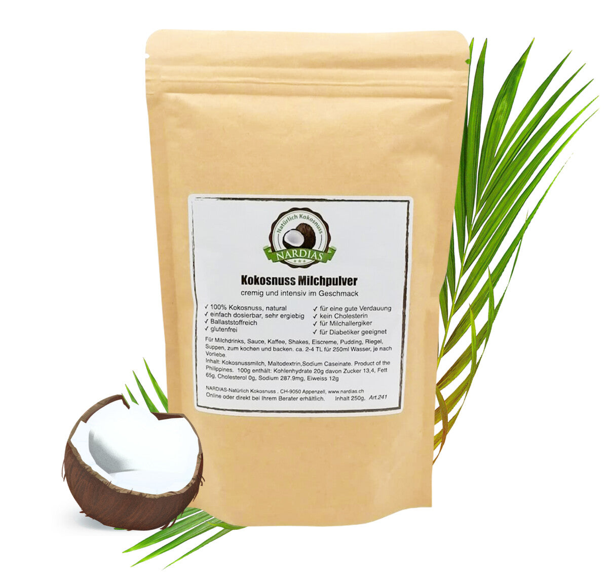 NARDIAS Kokosnuss Milchpulver