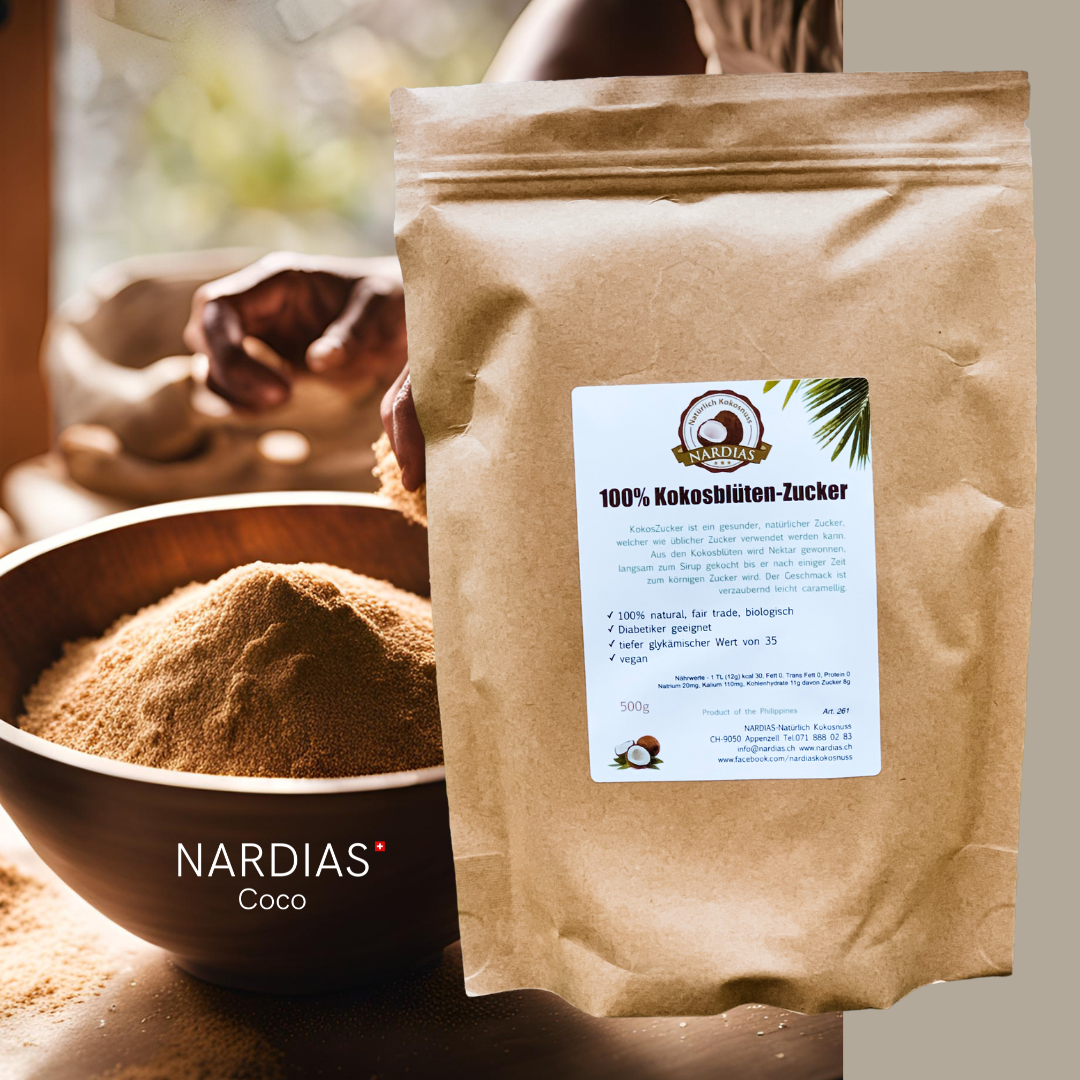 NARDIAS Kokoszucker 500g (aus Kokosnussblüten-Nektar) Art261