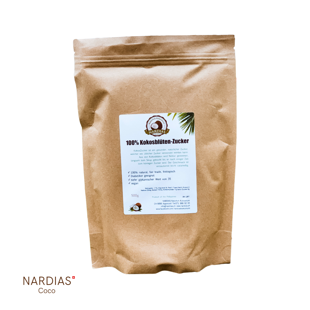 NARDIAS Kokoszucker 500g (aus Kokosnussblüten-Nektar) Art261