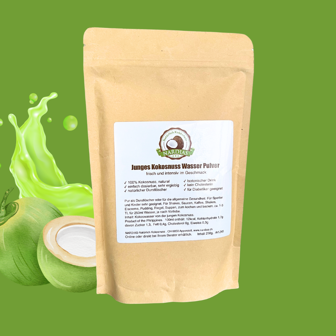 NARDIAS Junges Kokosnuss Wasser Pulver