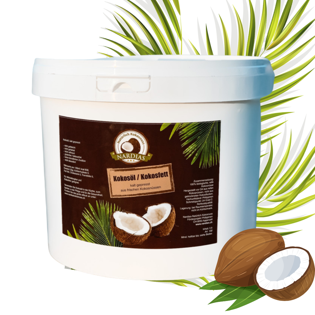 NARDIAS Kokosöl, kalt gepresst 5lt