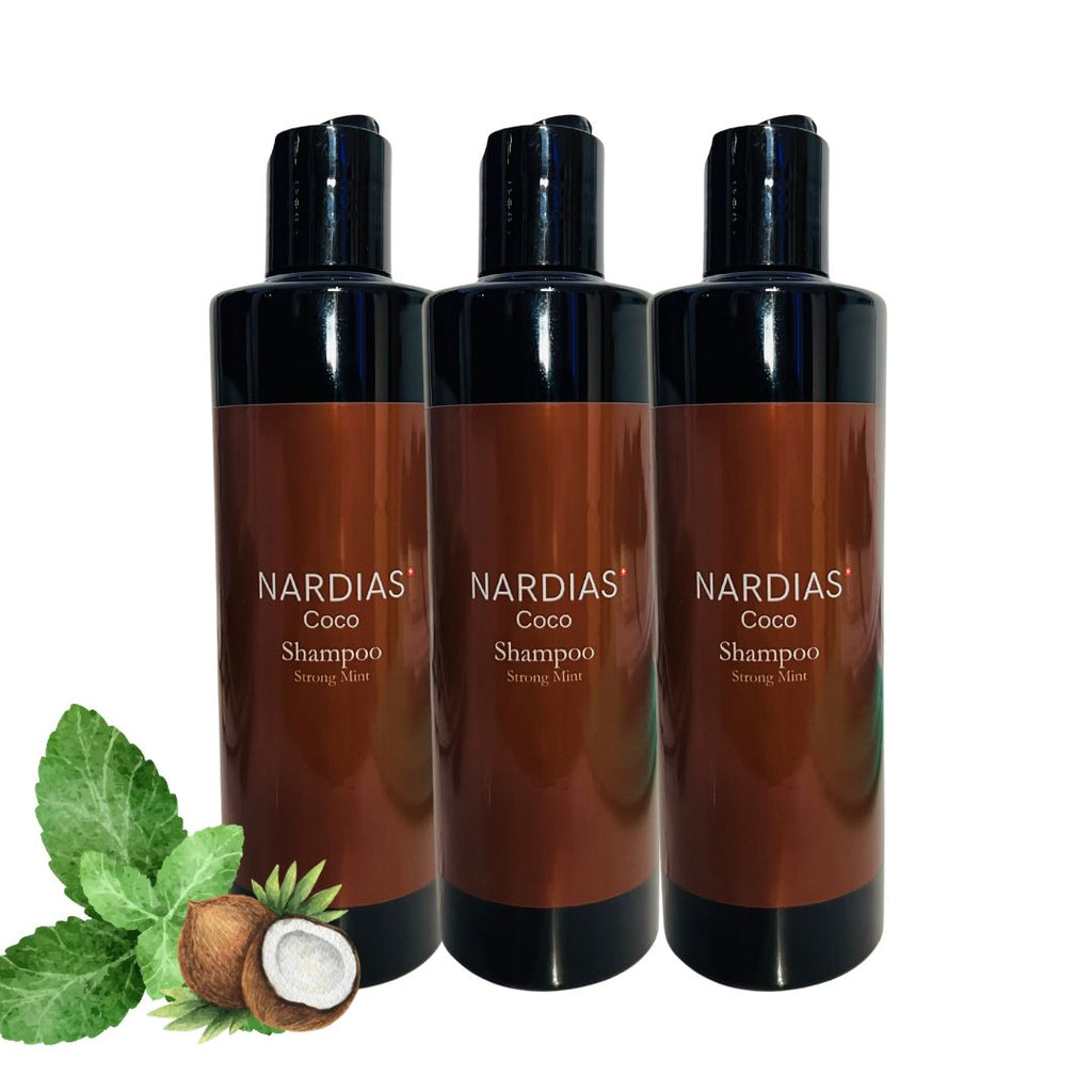 NARDIAS Shampoo Minze 3er Pack Aktion