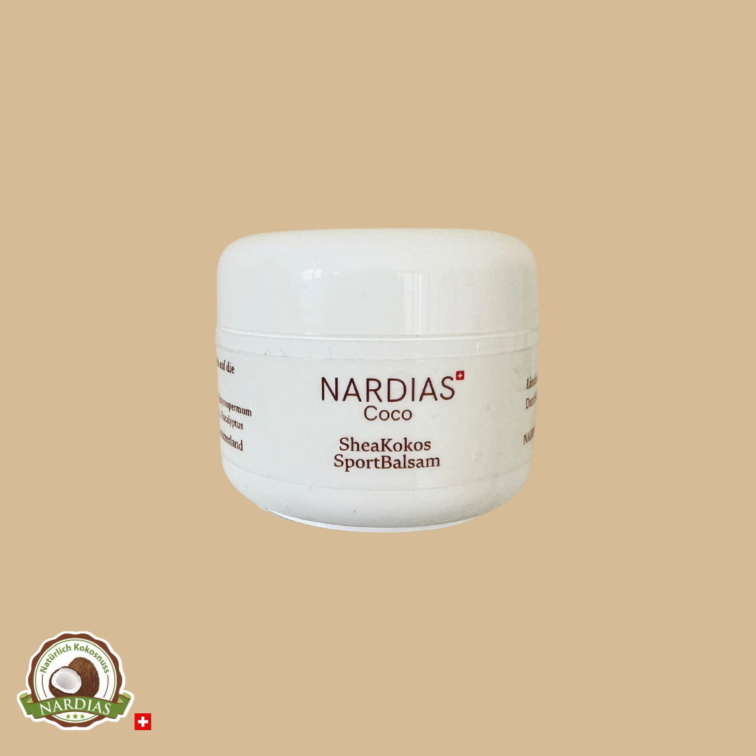 NARDIAS Wohltuender Pflege- und Sportbalsam – Kunststofftiegel für unterwegs