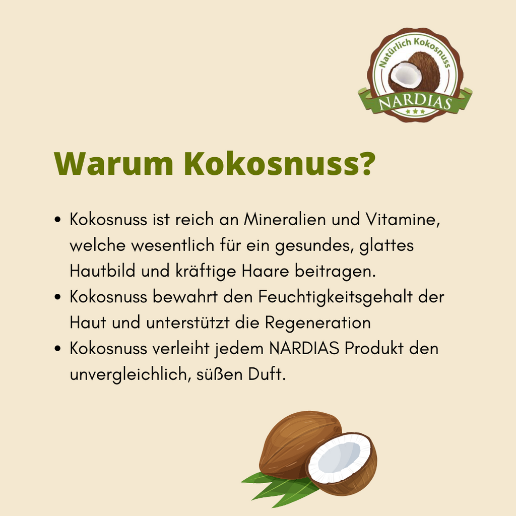 Natürliche Lippenpflegestift mit Kokosöl | NARDIAS Mix 6 Stück