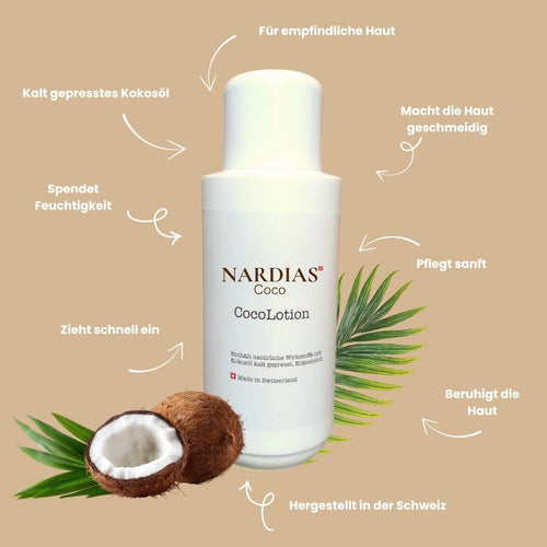 Bodylotion mit Kokosöl für trockene Haut | NARDIAS 500 ml