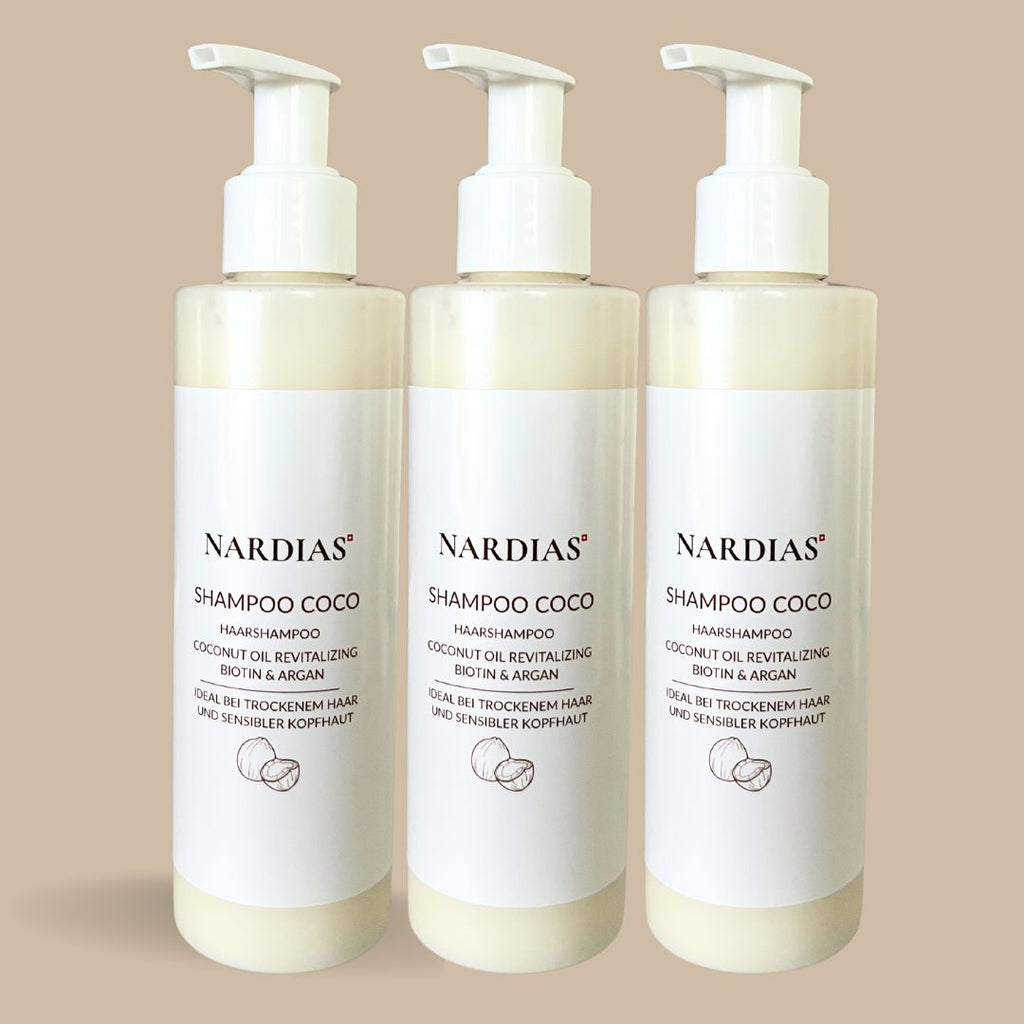Shampoo mit Kokosöl | NARDIAS 3er Sparpaket