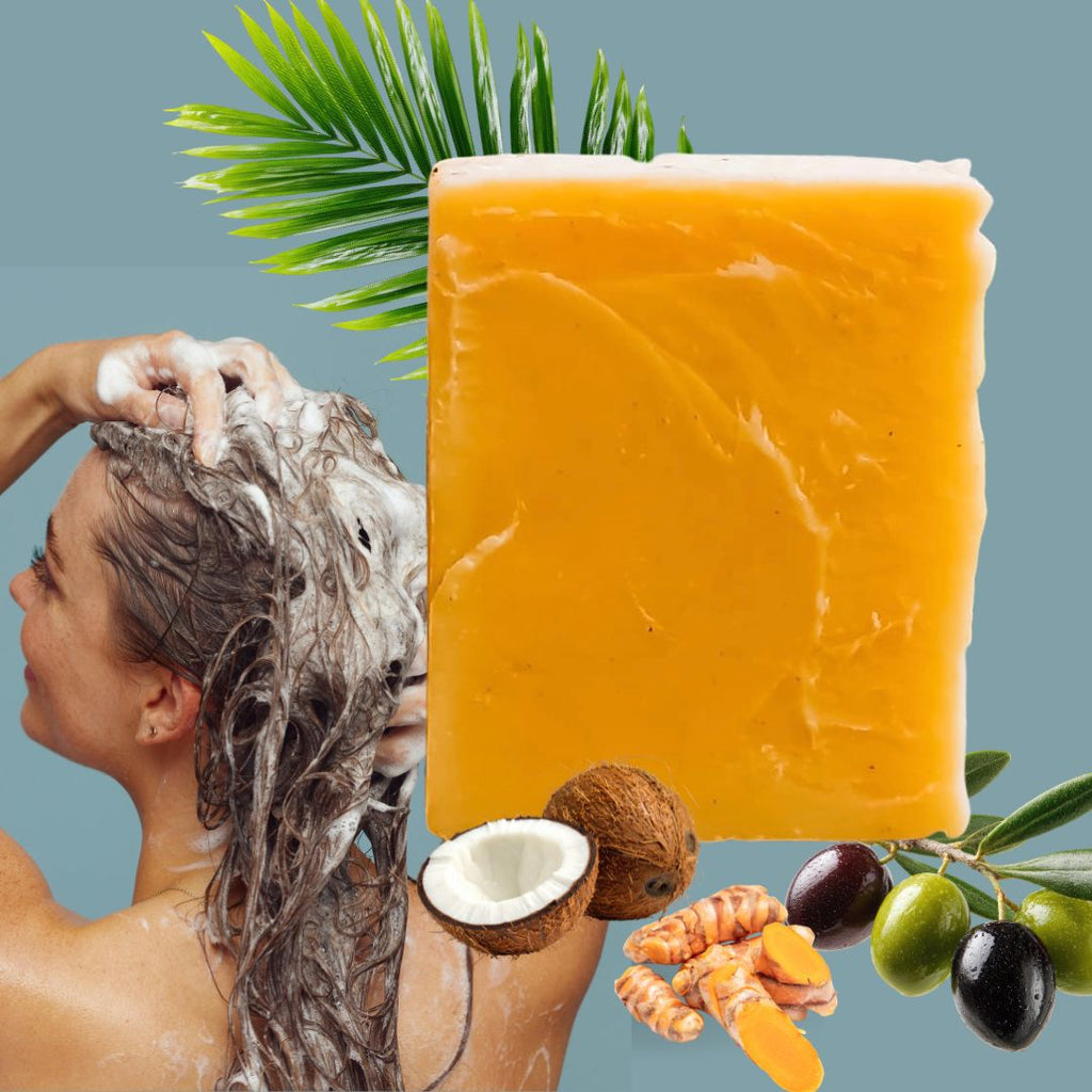 Natürliche Haarseife mit Kokosöl für trockenes Haar | NARDIAS