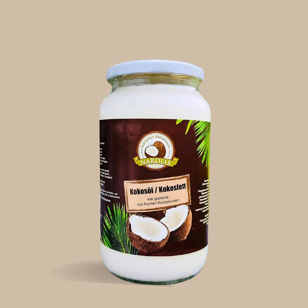 Natürliches Kokosöl kalt gepresst | NARDIAS 1000ml