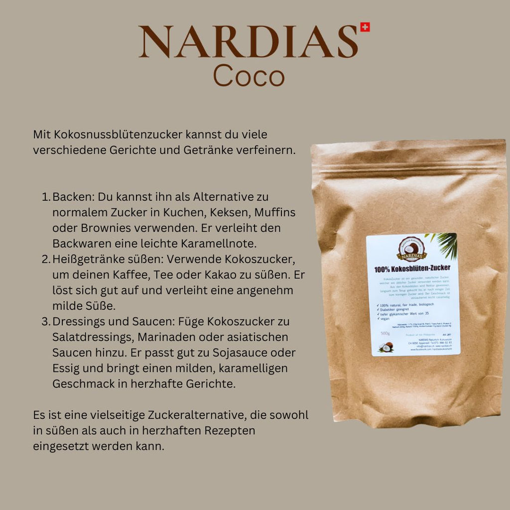 Kokosblütenzucker aus Kokosblütennektar | NARDIAS 1 kg