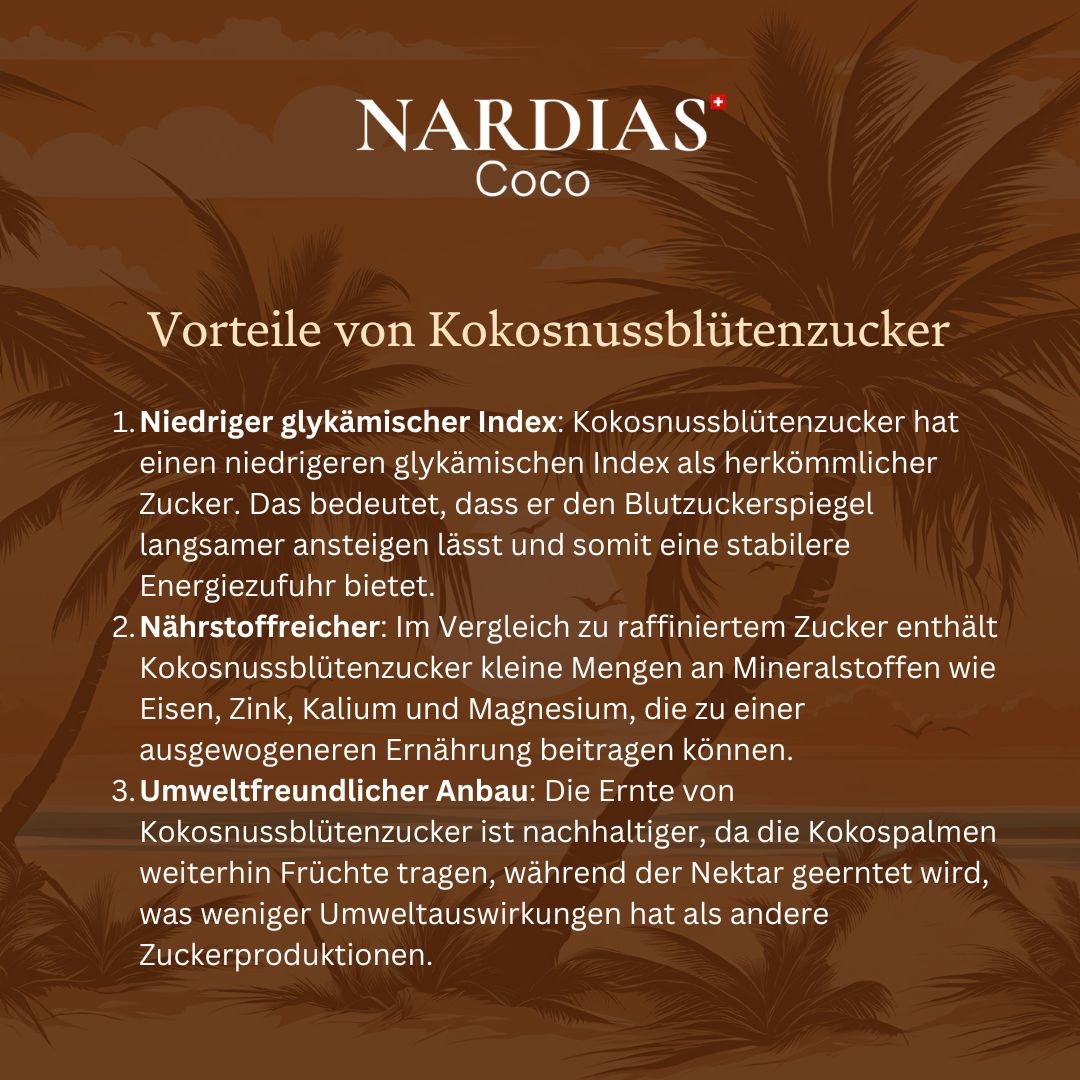 Kokosblütenzucker aus Kokosblütennektar | NARDIAS 1 kg