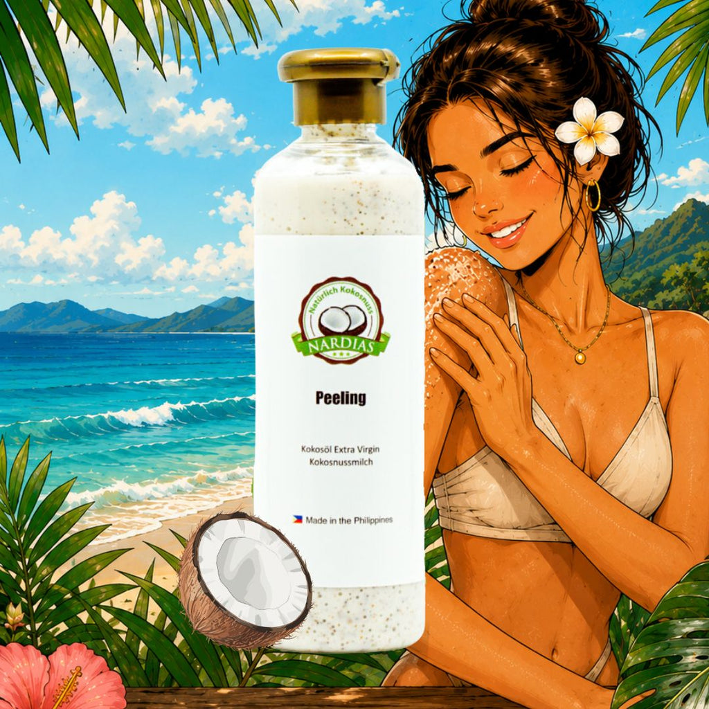 Kokos Peeling mit Kokosöl für sanfte Hautpflege | NARDIAS