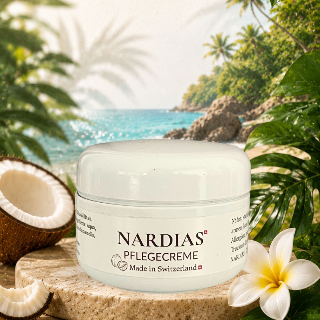 Natürliche Pflegecreme mit Kokosöl | NARDIAS 75ml