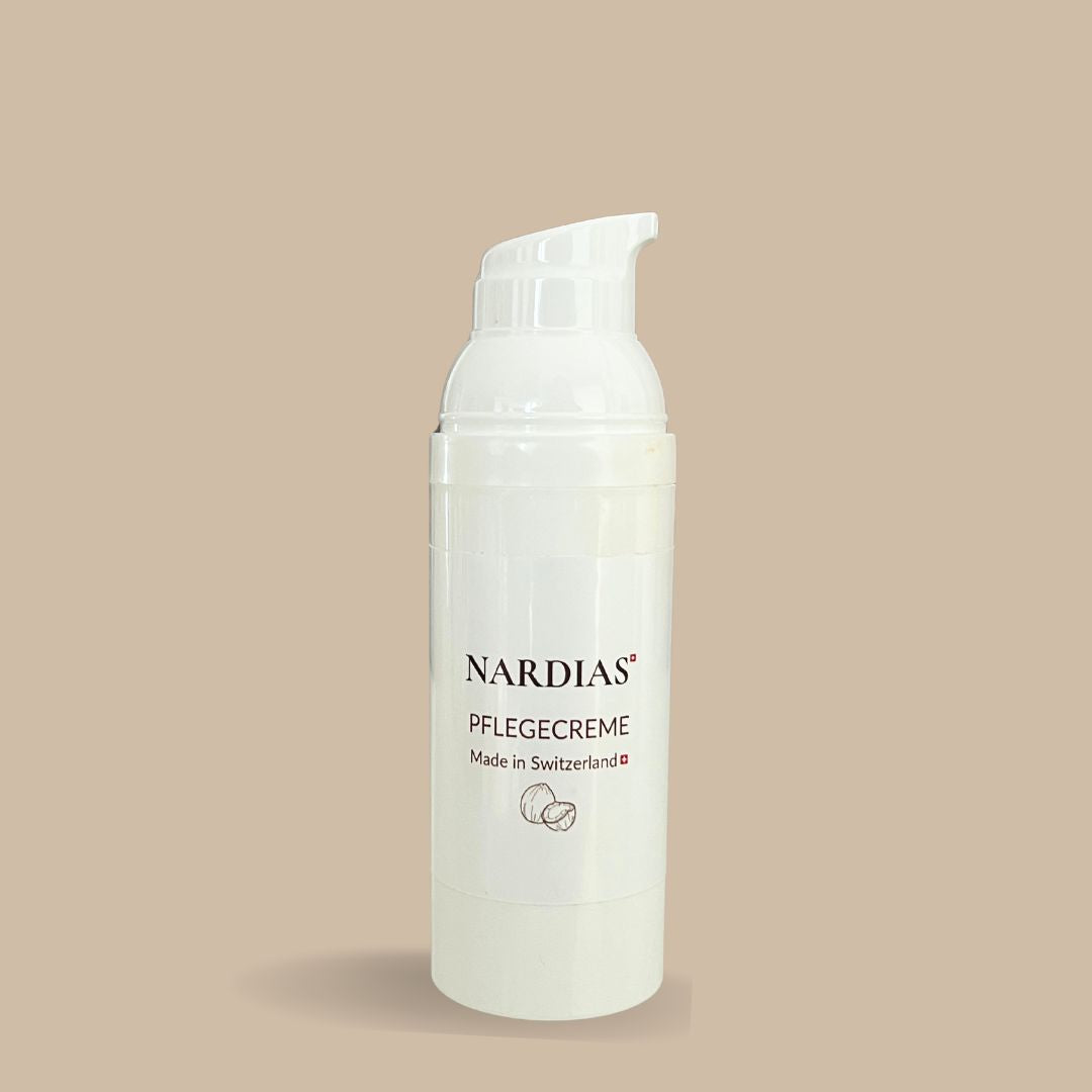 Pflegecreme mit Kokosöl für Gesicht und Haut | NARDIAS | Airless 50ml