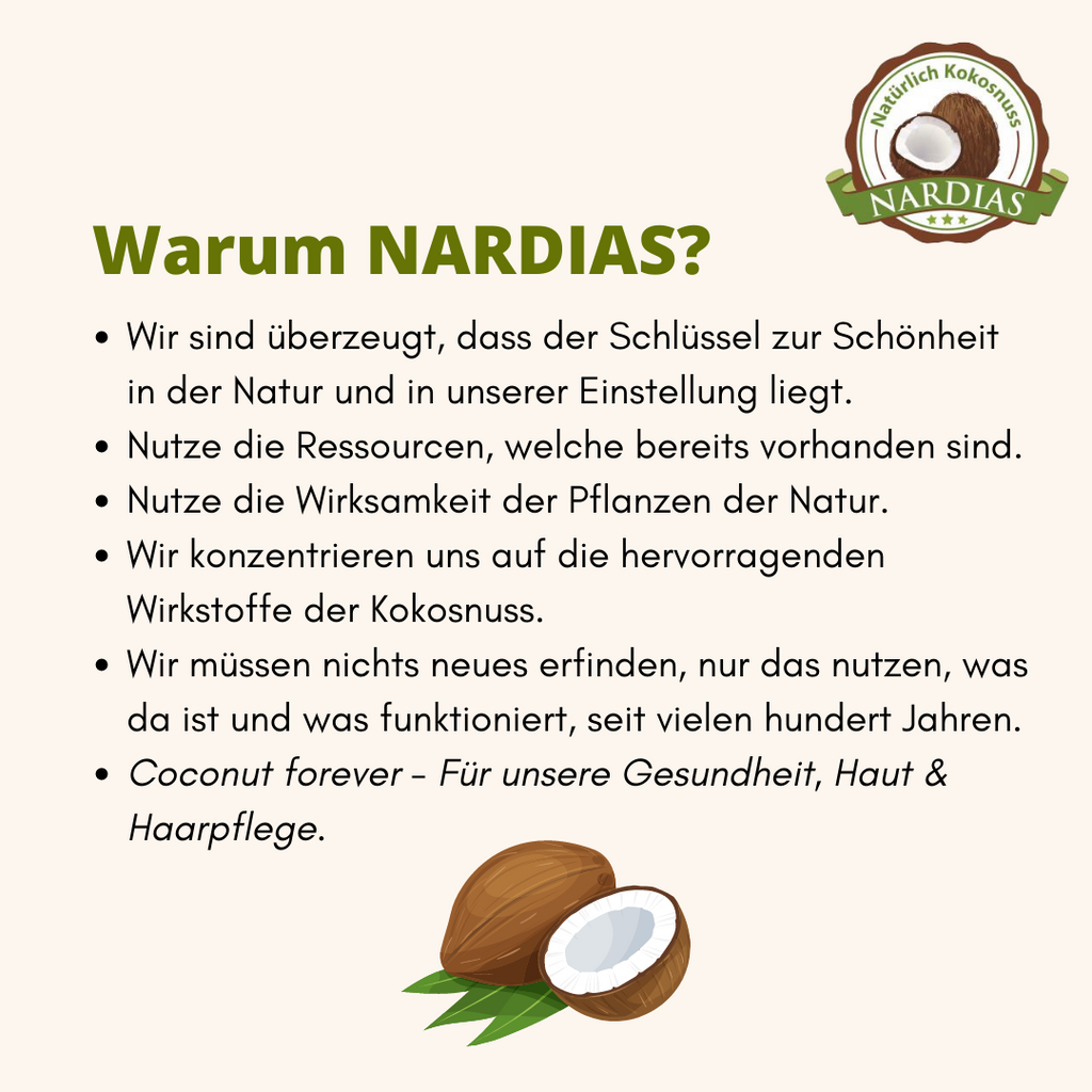 Lippenpflegestift mit Kokosöl und UV-Schutz | NARDIAS