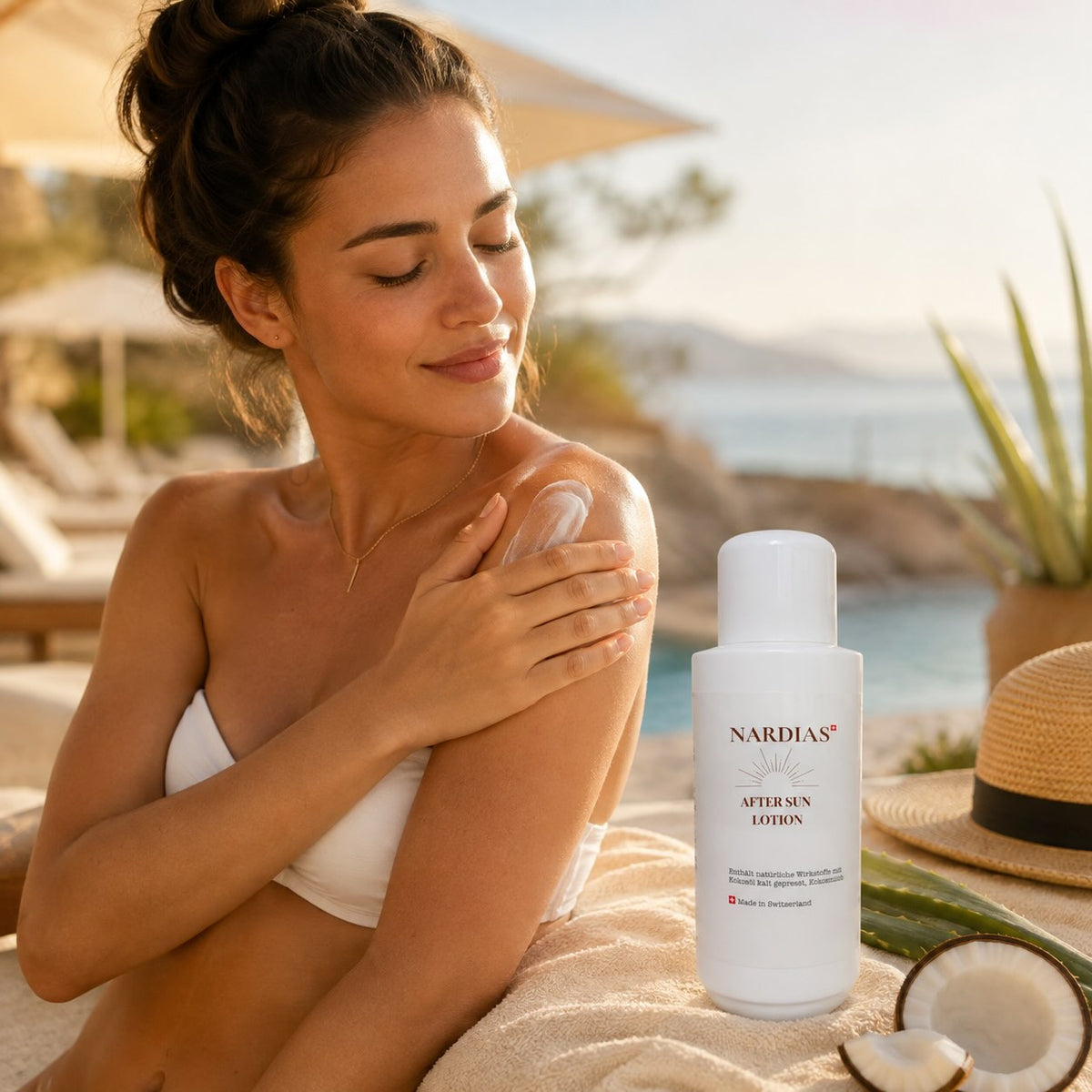 Pflegende After Sun Lotion mit Kokosöl | NARDIAS 500ml