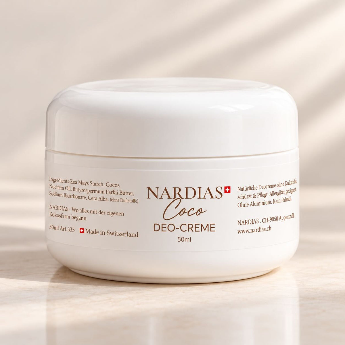 Natürliche Deocreme – unperfekt aber wirksam | NARDIAS | Deo mit Kokosöl alkoholfrei & ohne Aluminium