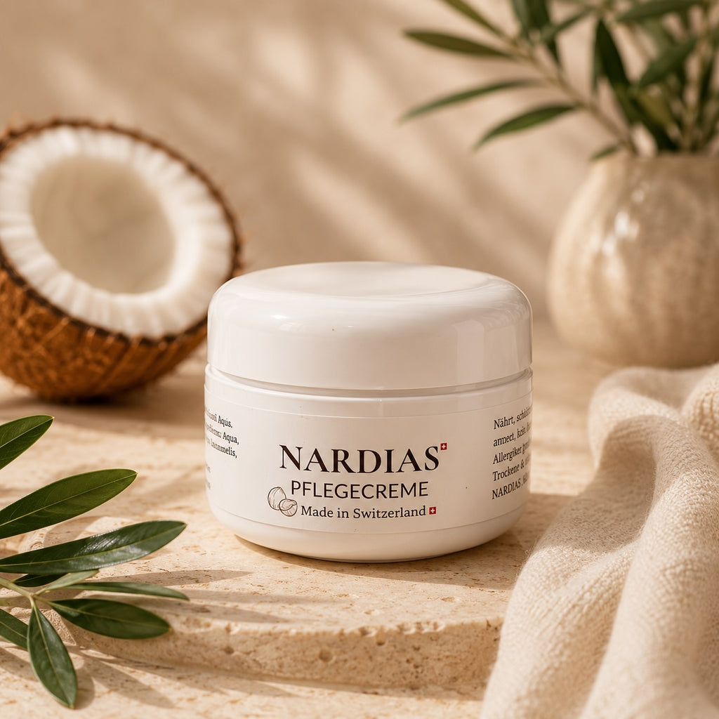 Natürliche Pflegecreme mit Kokosöl | NARDIAS 75ml