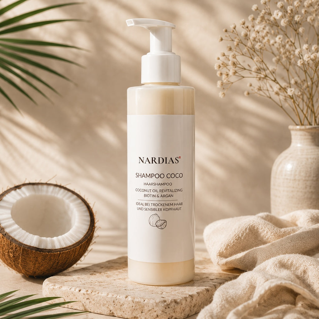 Shampoo mit Kokosöl für trockenes Haar | NARDIAS