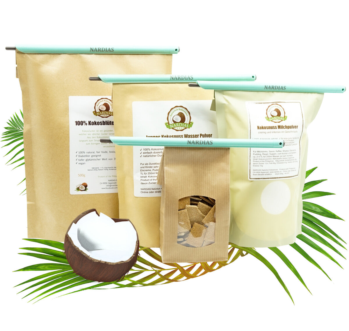 NARDIAS Verschlussklemmen 2 Stück Art.760