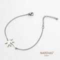 NARDIAS Armband Kette mit Palme versilbert