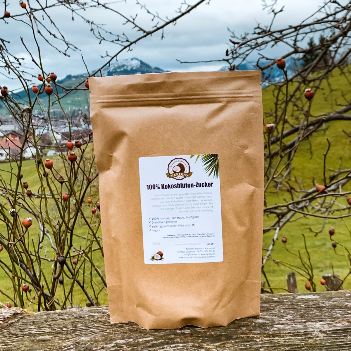 NARDIAS Kokoszucker 1kg (aus Kokosnussblüten-Nektar) Art262