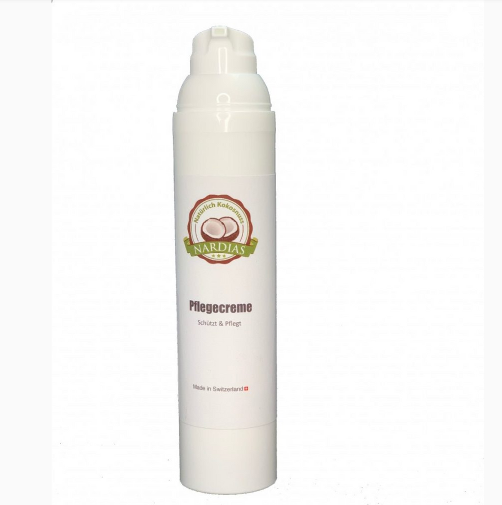 Pflegende Hautcreme mit Kokosöl für trockene Haut | NARDIAS 100ml | Airless