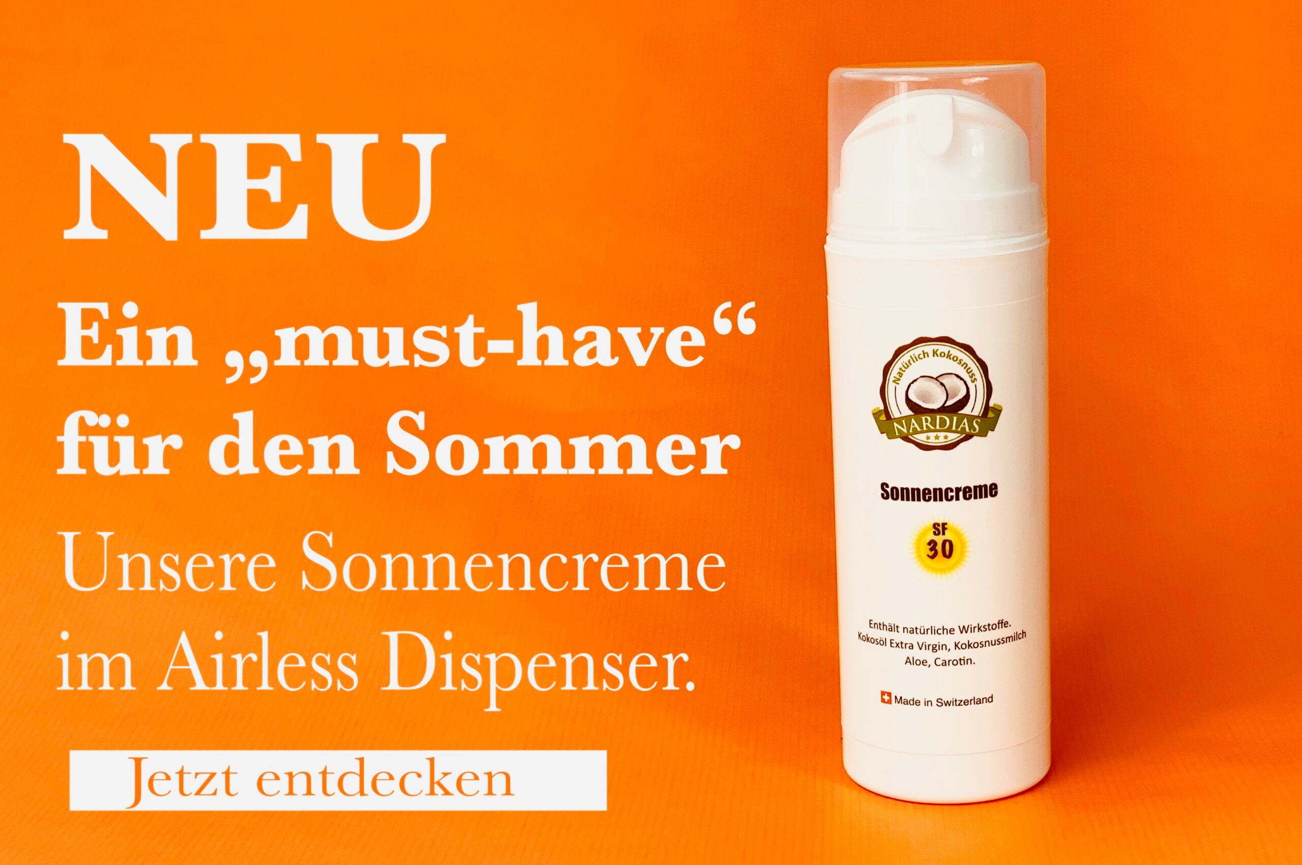 NARDIAS Sonnencreme 150ml AirlessPump