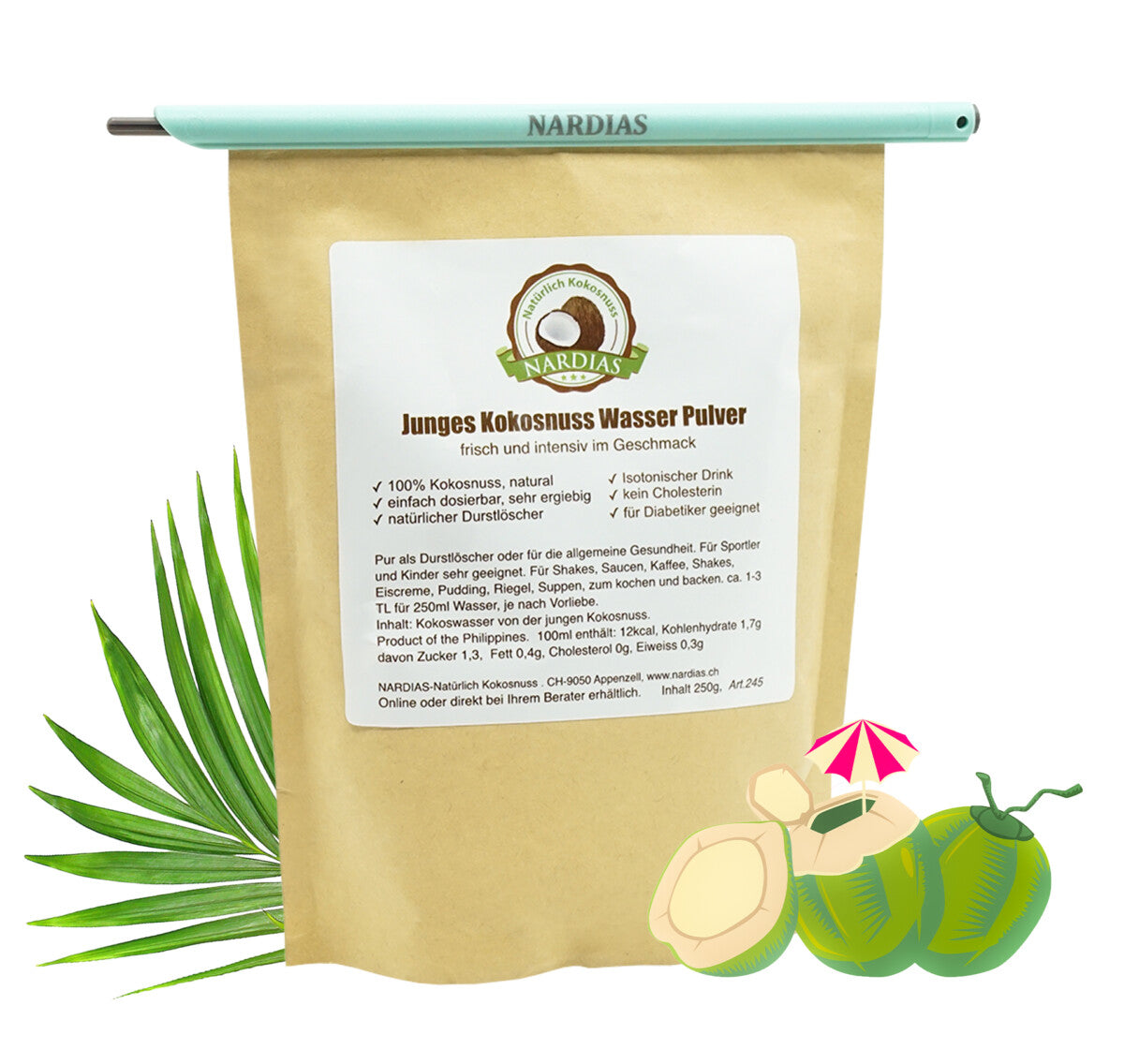 NARDIAS Verschlussklemmen 2 Stück Art.760