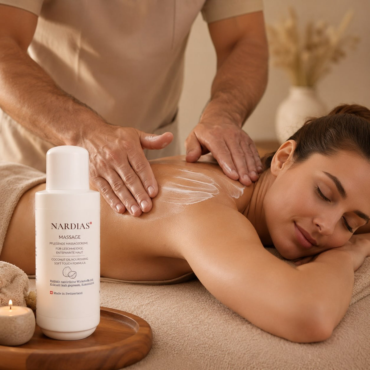 Massagecreme mit Kokosöl | NARDIAS 500 ml