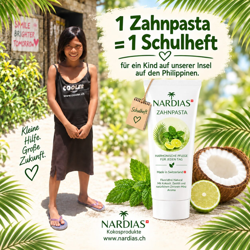 Fluoridfreie Zahnpasta No1 ohne SLS: Hergestellt in der Schweiz NARDIAS