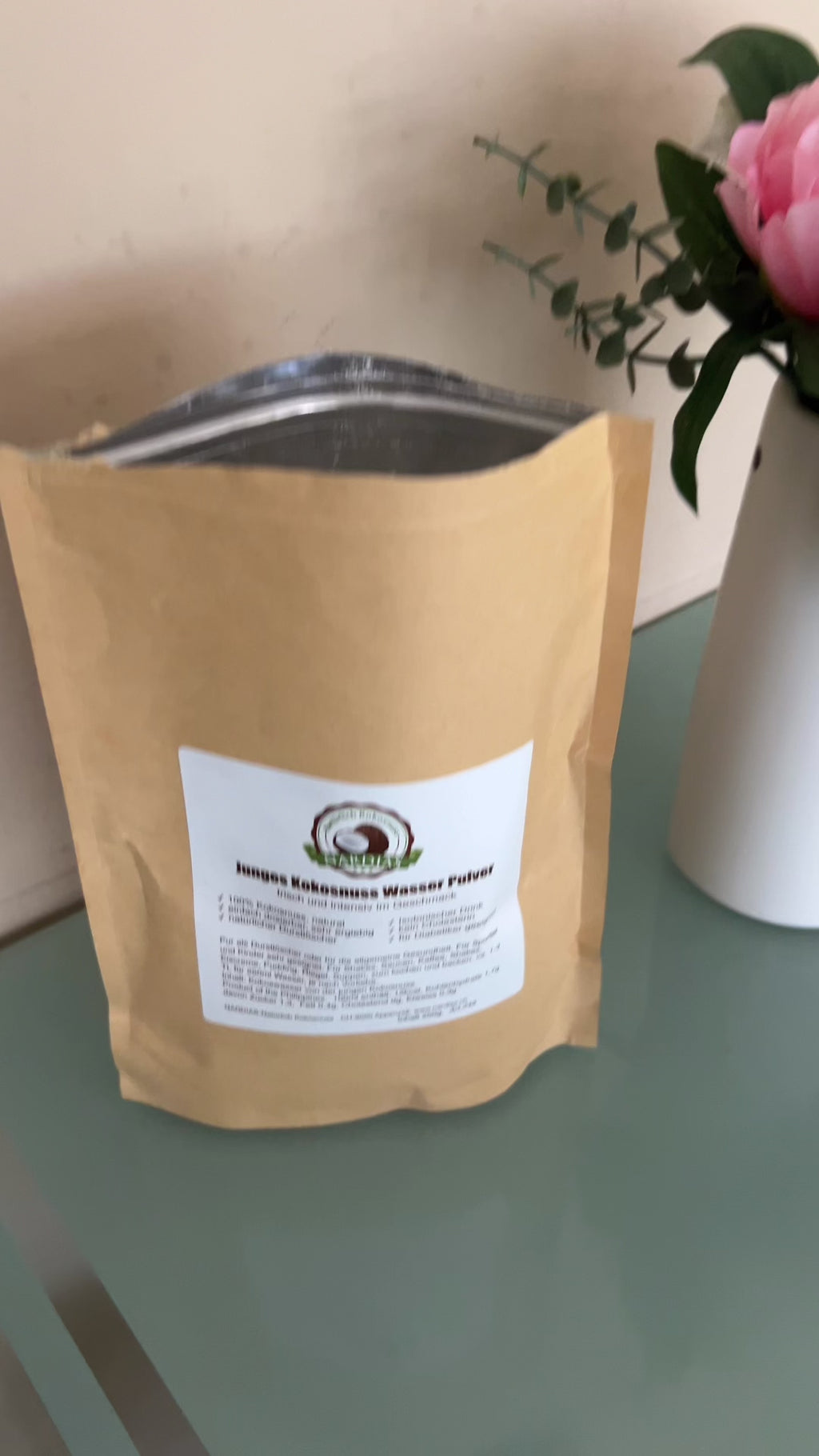 Kokoswasser Pulver aus jungen Kokosnüssen | NARDIAS