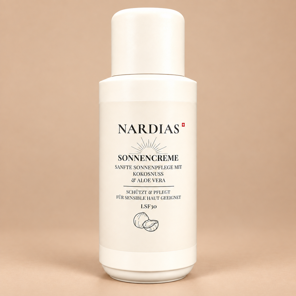 Kokos Sonnencreme LSF 30 mit Kokosöl ohne weissen Film | NARDIAS 500 ml