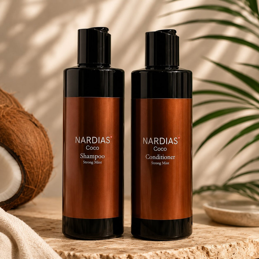 Sparpaket Starke Minze Shampoo & Conditioner – für fettendes Haar | Mit Kokosöl ✓ Kopfhaut erfrischend & vegan